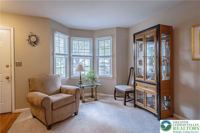 2877 Hope Ridge Dr, Bethlehem Twp, PA 18045 - sitting room featuring healthy amount of natural light and carpet floors