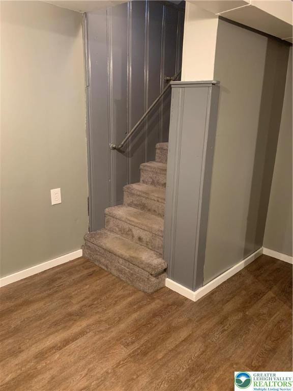 449 E Garrison St, Bethlehem City, PA 18018 - stairs featuring wood finished floors and baseboards