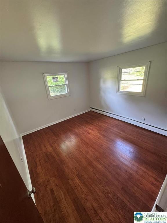 84 Moorestown Dr, Moore Twp, PA 18014 - spare room with a baseboard radiator and wood finished floors