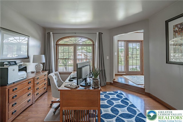 2029 Amherst Dr, Lower Saucon Twp, PA 18015 - office area with plenty of natural light and light wood-type flooring