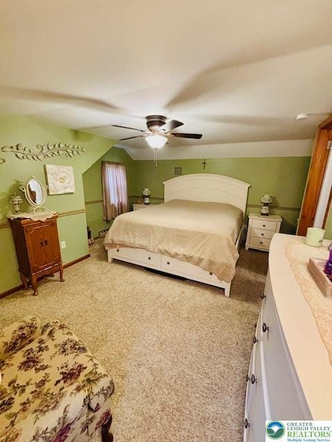 2734 Old Bethlehem Pike, Milford Twp, PA 18951 - carpeted bedroom with ceiling fan