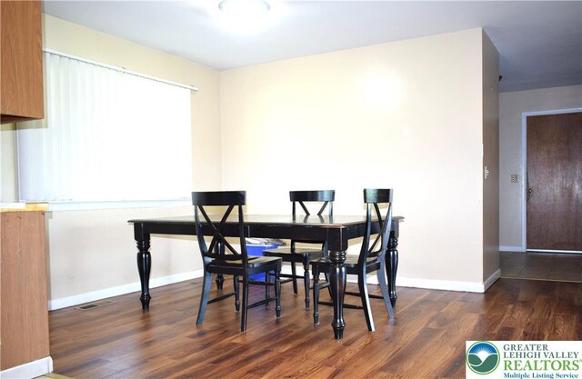 2841 Willow St, North Whitehall Twp, PA 18037 - dining room featuring wood finished floors and baseboards