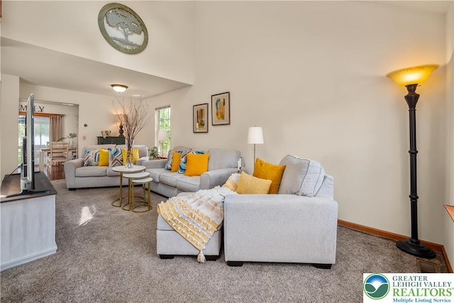 2721 Victoria Ln, Easton, PA 18045 - living area with carpet and healthy amount of natural light