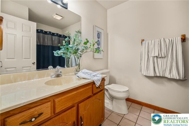 2721 Victoria Ln, Easton, PA 18045 - full bath featuring vanity and tile patterned flooring