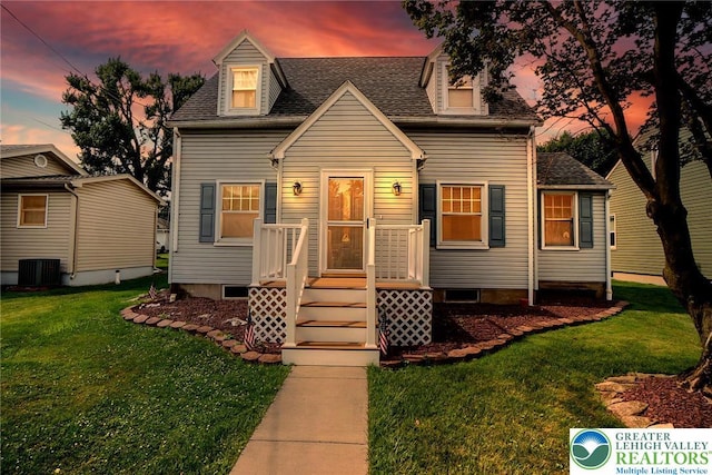 457 E Lawn Rd, Upper Nazareth Twp, PA 18064 - cape cod home with a yard and a shingled roof