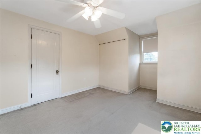 457 E Lawn Rd, Upper Nazareth Twp, PA 18064 - unfurnished bedroom with light colored carpet and a ceiling fan
