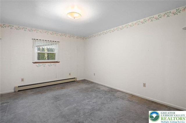 242 Schoeneck Ave, Nazareth Boro, PA 18064 - carpeted empty room featuring baseboard heating and baseboards