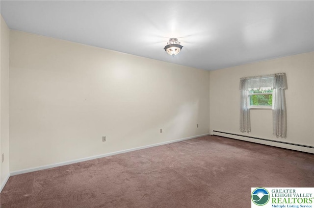 242 Schoeneck Ave, Nazareth Boro, PA 18064 - carpeted empty room featuring baseboard heating and baseboards
