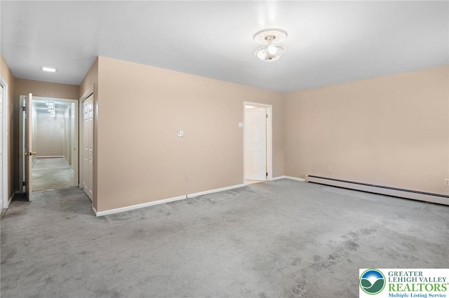 242 Schoeneck Ave, Nazareth Boro, PA 18064 - carpeted empty room featuring baseboard heating and baseboards