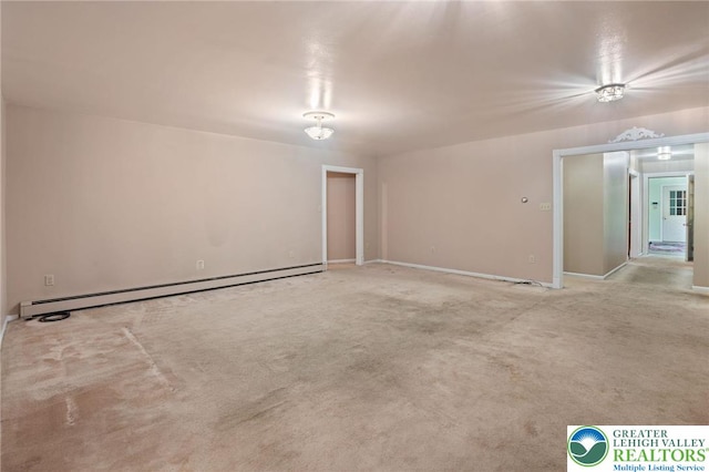 242 Schoeneck Ave, Nazareth Boro, PA 18064 - carpeted empty room with a baseboard radiator and baseboards