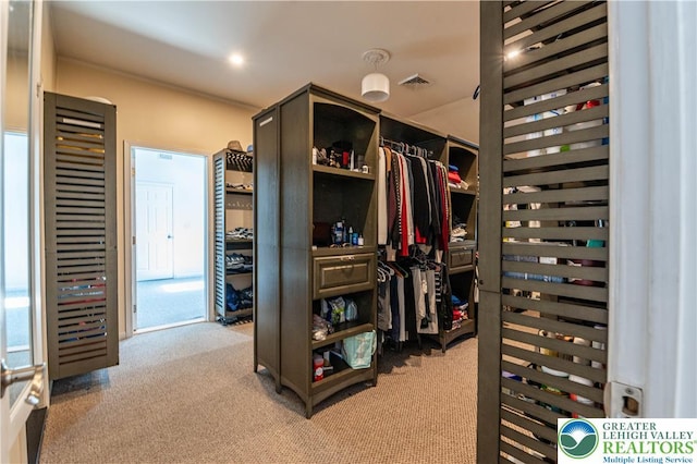 1555 Longleaf Dr, Chestnuthill Twp, PA 18330 - spacious closet with light carpet and wine cooler