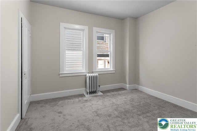 35 N 3rd St, Bangor Boro, PA 18013 - carpeted spare room featuring radiator heating unit and baseboards