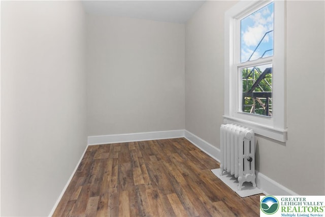 35 N 3rd St, Bangor Boro, PA 18013 - spare room featuring radiator, plenty of natural light, and wood finished floors