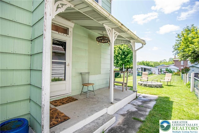 1666 Newport Ave, Northampton Boro, PA 18067 - doorway to property featuring a yard and a porch