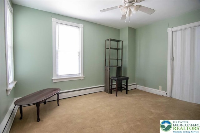 1666 Newport Ave, Northampton Boro, PA 18067 - unfurnished room featuring carpet flooring and ceiling fan