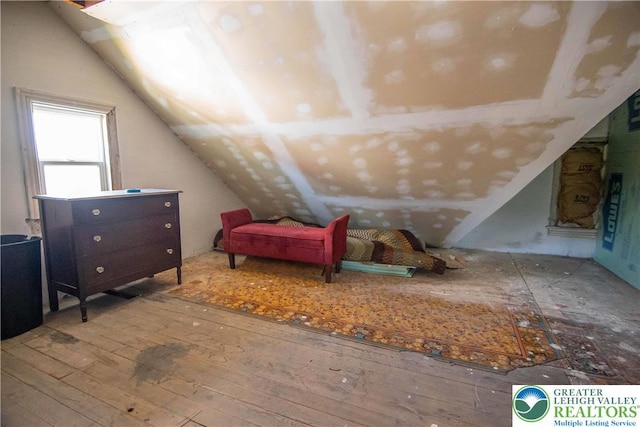 1666 Newport Ave, Northampton Boro, PA 18067 - bedroom with lofted ceiling and hardwood / wood-style flooring