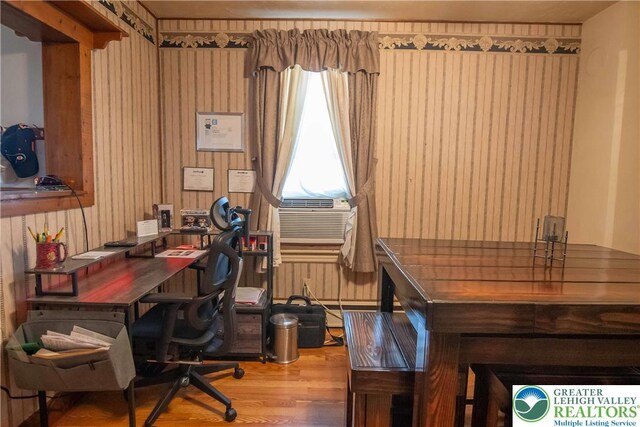 1666 Newport Ave, Northampton Boro, PA 18067 - office space with wood finished floors and cooling unit
