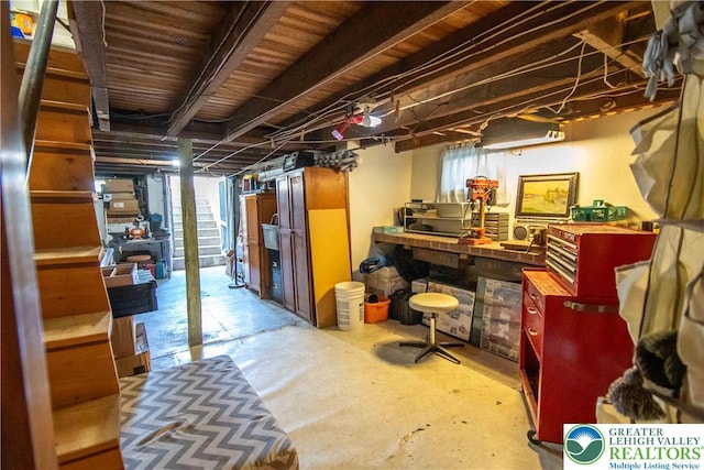 1666 Newport Ave, Northampton Boro, PA 18067 - basement featuring a workshop area