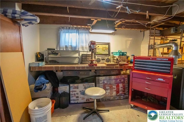 1666 Newport Ave, Northampton Boro, PA 18067 - basement with a workshop area