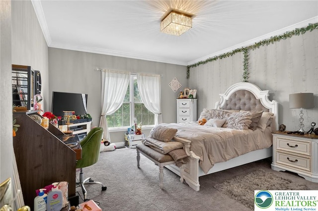 4508 Homestead Dr, Lower Nazareth Twp, PA 18064 - carpeted bedroom with crown molding