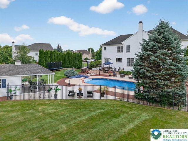4508 Homestead Dr, Lower Nazareth Twp, PA 18064 - view of swimming pool with a patio