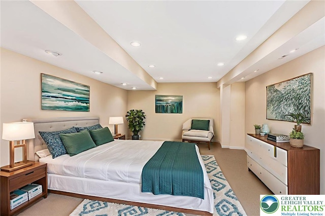 232 S 33rd St, South Whitehall Twp, PA 18104 - bedroom featuring recessed lighting and light carpet