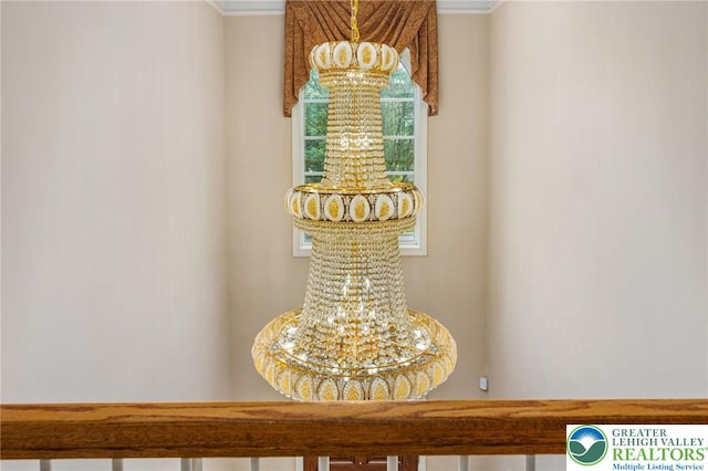 232 S 33rd St, South Whitehall Twp, PA 18104 - detailed view of a chandelier and crown molding