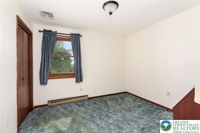 7438 Rte 309, Lynn Twp, PA 18066 - carpeted spare room featuring a baseboard heating unit and baseboards