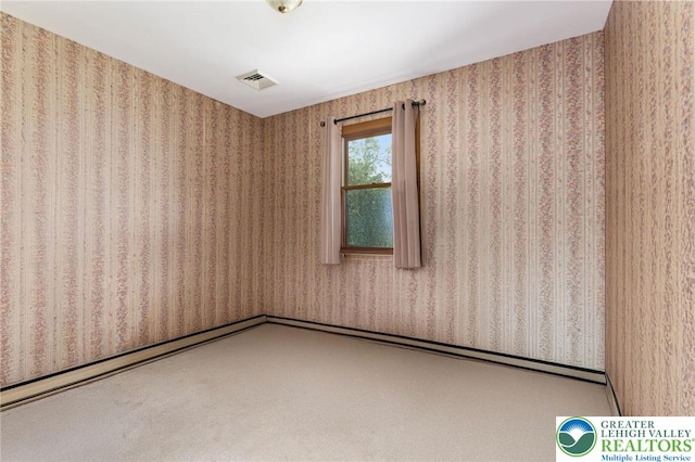 7438 Rte 309, Lynn Twp, PA 18066 - empty room featuring wallpapered walls