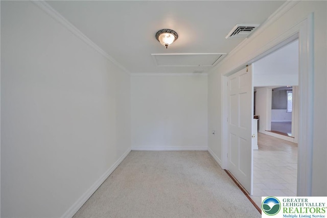 5758 Lower Macungie Rd, Lower Macungie Twp, PA 18062 - spare room with ornamental molding and light carpet