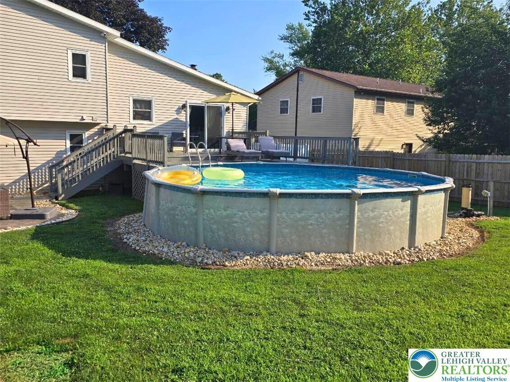 4017 Birch Dr, Bethlehem City, PA 18020 - view of swimming pool featuring a deck