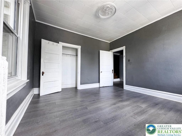 206 21st St, Northampton Boro, PA 18067 - unfurnished bedroom with wood finished floors and a closet