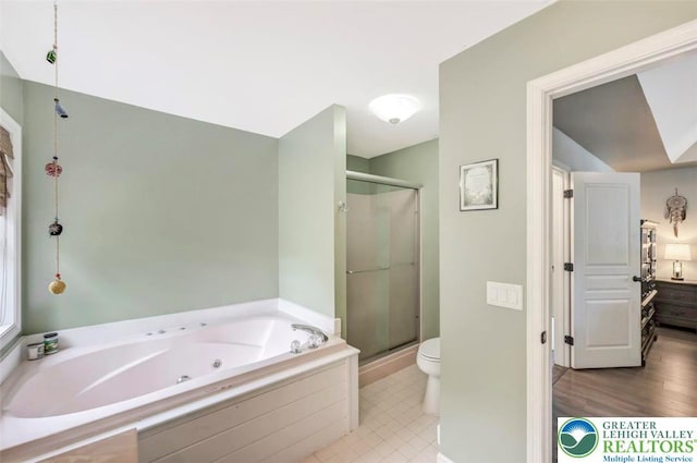 5117 Hounds Ear Rd, Coolbaugh Twp, PA 18466 - full bathroom with a whirlpool tub and a shower stall