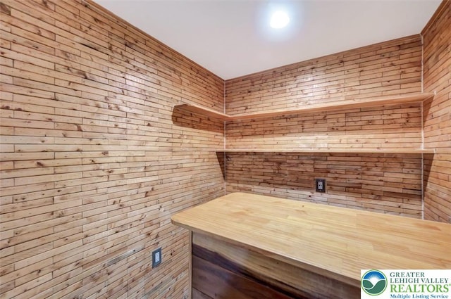 5117 Hounds Ear Rd, Coolbaugh Twp, PA 18466 - miscellaneous room featuring wood walls and a relaxing sauna
