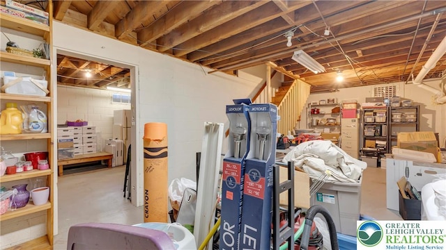 2930 Green Pond, Palmer Twp, PA 18045 - unfinished below grade area featuring concrete block wall and radiator heating unit