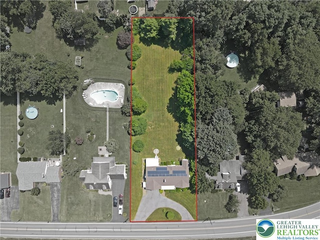 2930 Green Pond, Palmer Twp, PA 18045 - aerial overview of property's location with property boundaries highlighted