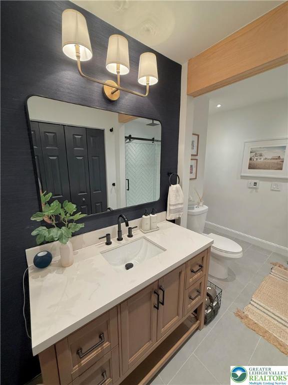 12 Concord Ct, Easton, PA 18040 - bathroom featuring vanity and tile patterned flooring