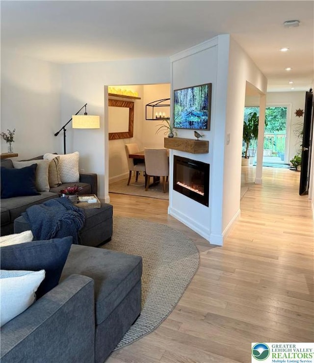 12 Concord Ct, Easton, PA 18040 - living area with light wood-style floors and recessed lighting