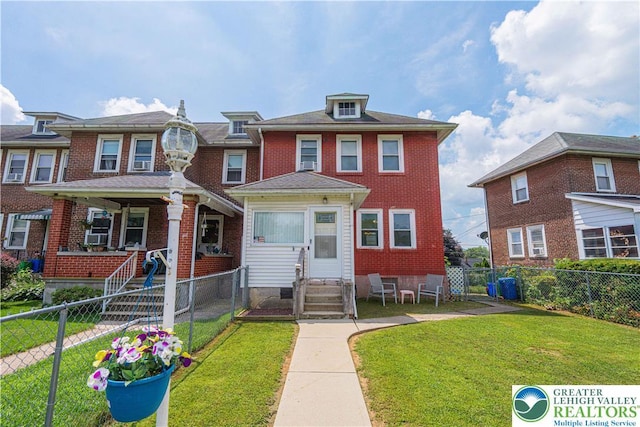 858 Radclyffe St, Bethlehem City, PA 18017 - view of front of home with entry steps and brick siding