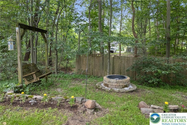 2954 Avery Rd, Washington Twp, PA 18080 - view of yard with an outdoor fire pit