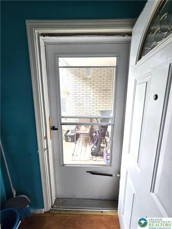 151 W Nesquehoning St, Easton, PA 18042 - doorway featuring wood finished floors
