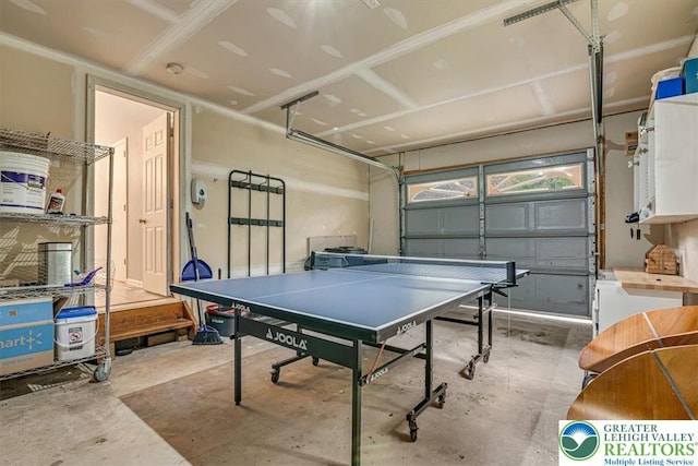 5 Flagstone Ln, East Stroudsburg, PA 18302 - rec room with a garage and unfinished concrete floors
