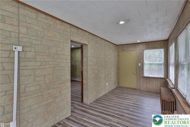 1911 Echo Rd, North Whitehall Twp, PA 18080 - unfurnished sunroom featuring radiator heating unit and baseboard heating