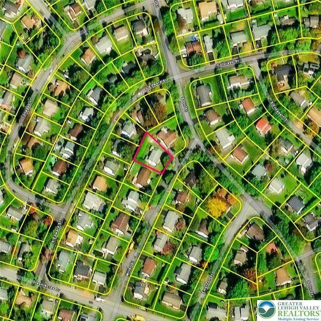 812 Miller St, Salisbury Twp, PA 18103 - aerial overview of property's location