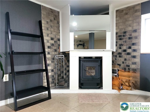 1025 Cricket Ln, Tobyhanna Twp, PA 18334 - detailed view of a fireplace and ornamental molding