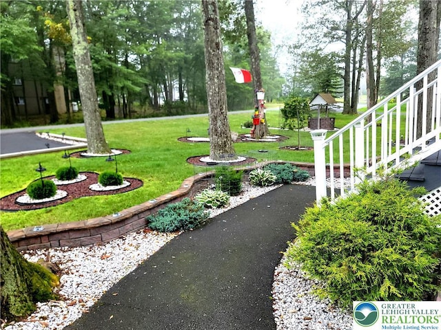 1025 Cricket Ln, Tobyhanna Twp, PA 18334 - view of community with a lawn and view of scattered trees