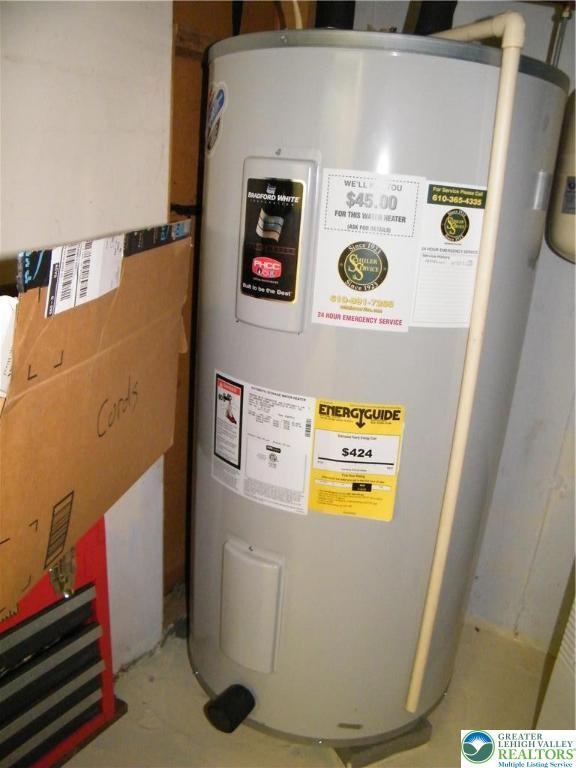 3415 Kathleen Ave, Salisbury Twp, PA 18103 - utilities featuring electric water heater