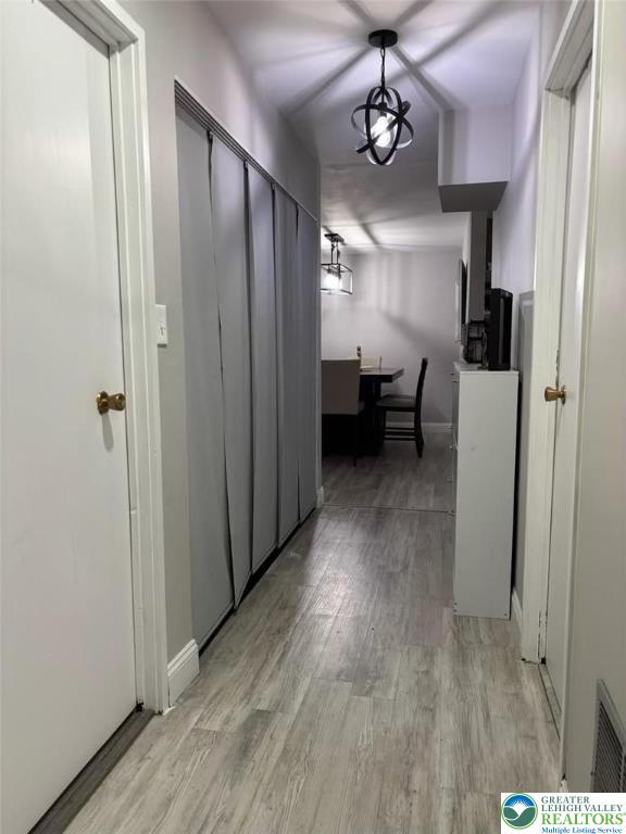3300 Quarry St Unit B4, Whitehall Twp, PA 18052 - hall with light wood-type flooring