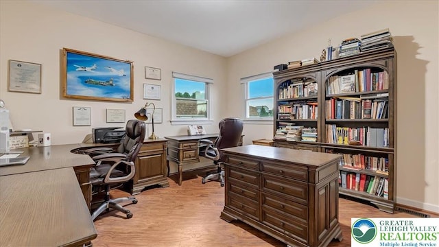 2804 Lehigh Ln, Upper Nazareth Twp, PA 18064 - home office featuring light wood finished floors