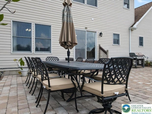2804 Lehigh Ln, Upper Nazareth Twp, PA 18064 - view of patio featuring outdoor dining area and area for grilling